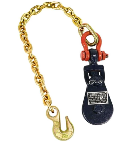 Mytee Products 2 Ton Snatch Block with Chain